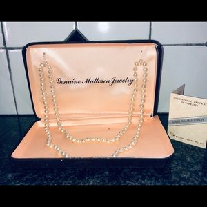 Vintage Mallorca pearls 12” in original box.
